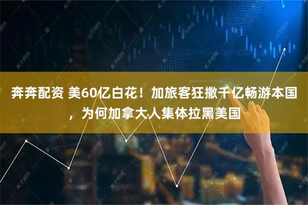 奔奔配资 美60亿白花！加旅客狂撒千亿畅游本国，为何加拿大人集体拉黑美国